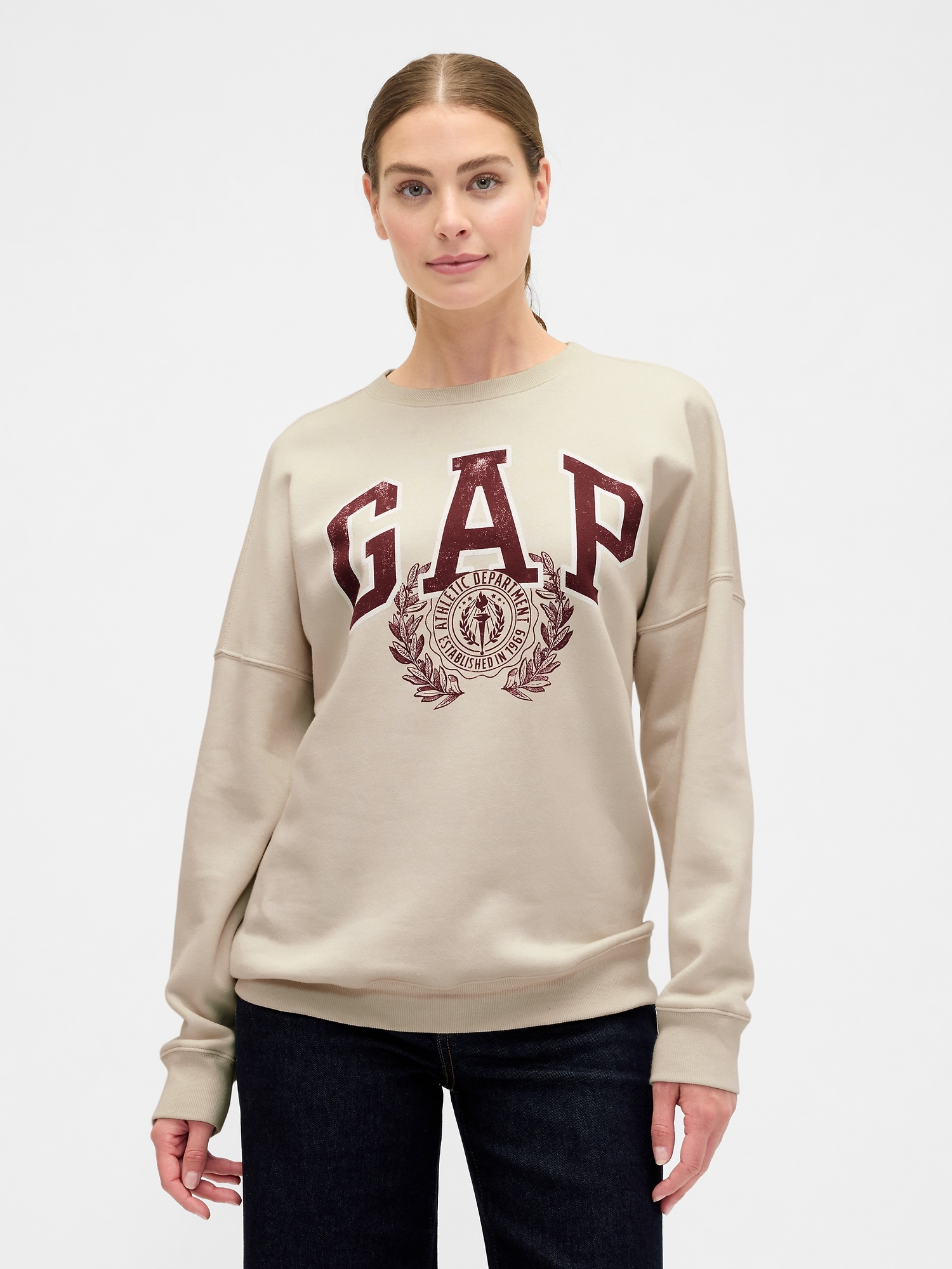GAP Dámská Oversize mikina s logem Gap Athletic 800457-02 Velikost: XS
