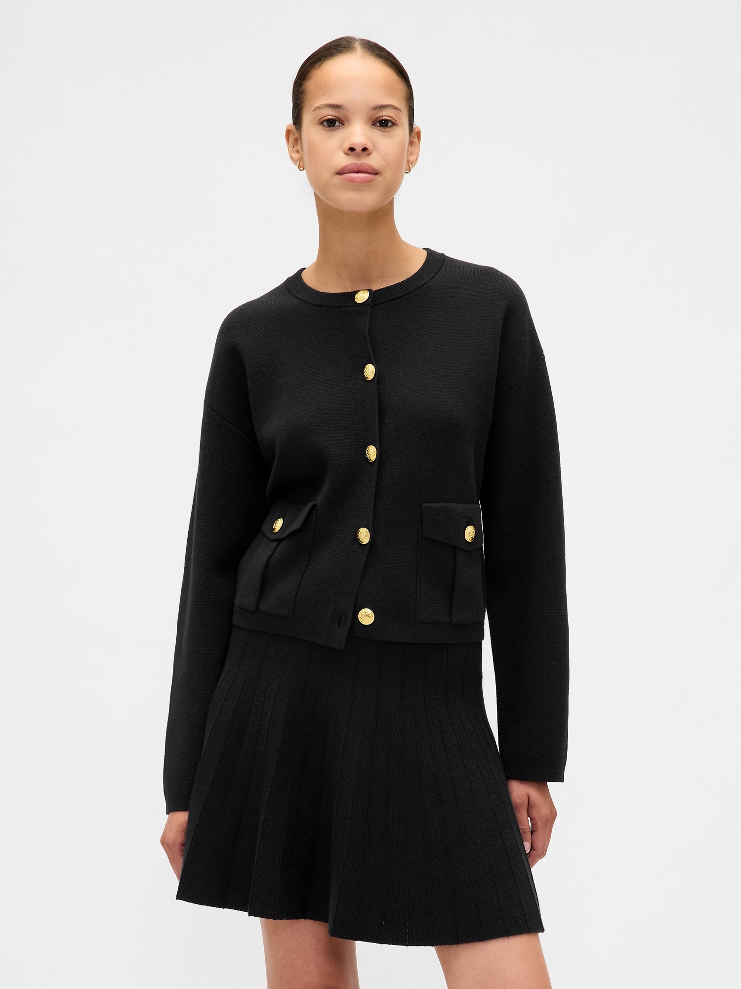 GAP Dámský Kardigan s příměsí vlny Utility 840314-00 Velikost: XS