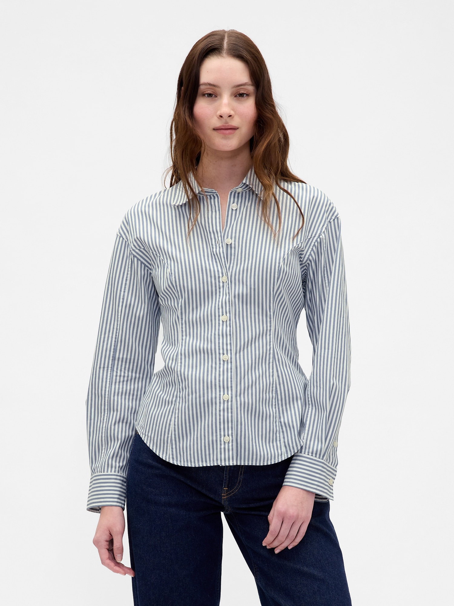 GAP Dámská Popelínová košile Classic Shirt 817490-01 Velikost: XXS