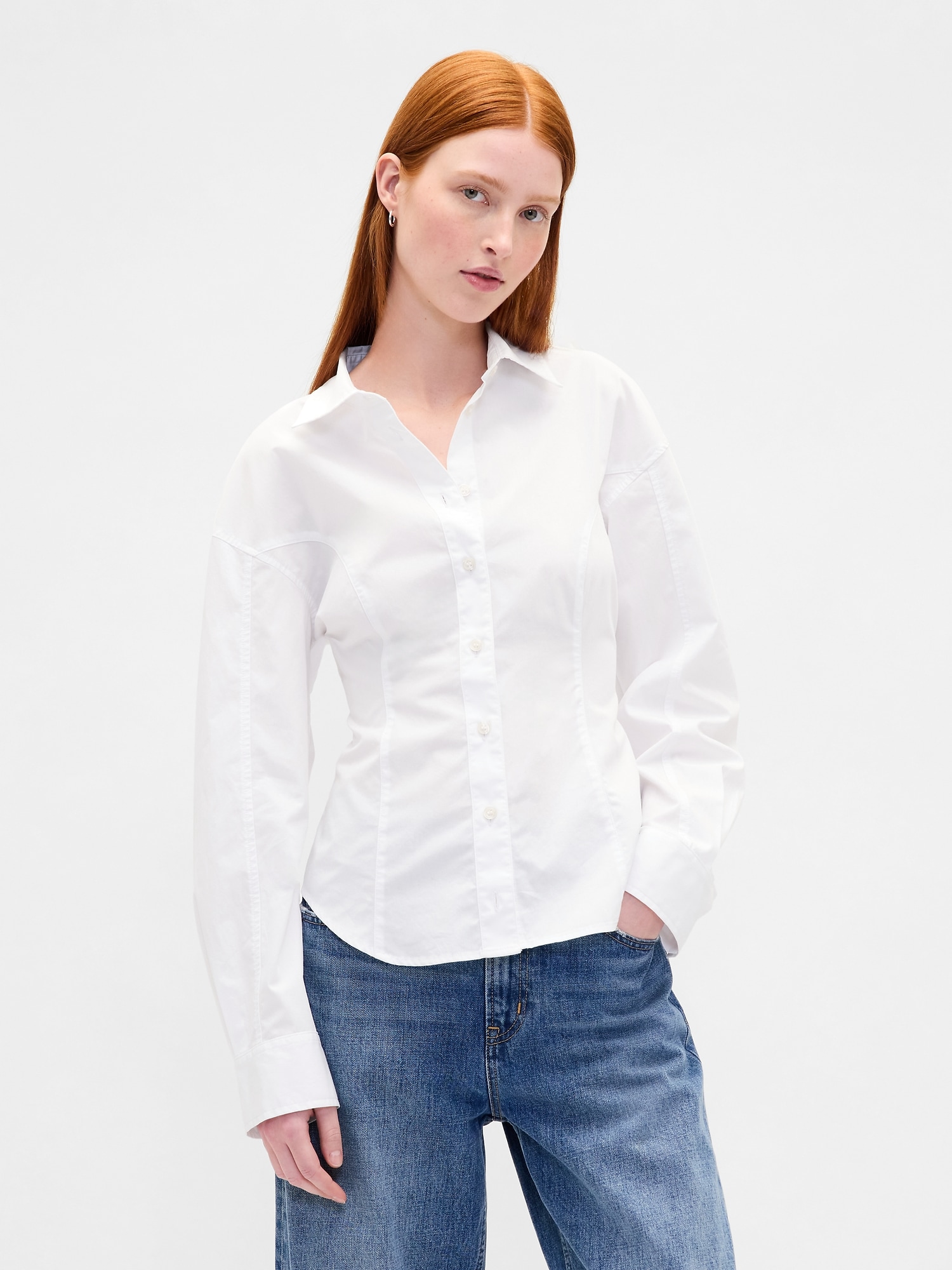 GAP Dámská Popelínová košile Classic Shirt 817490-00 Velikost: XXS