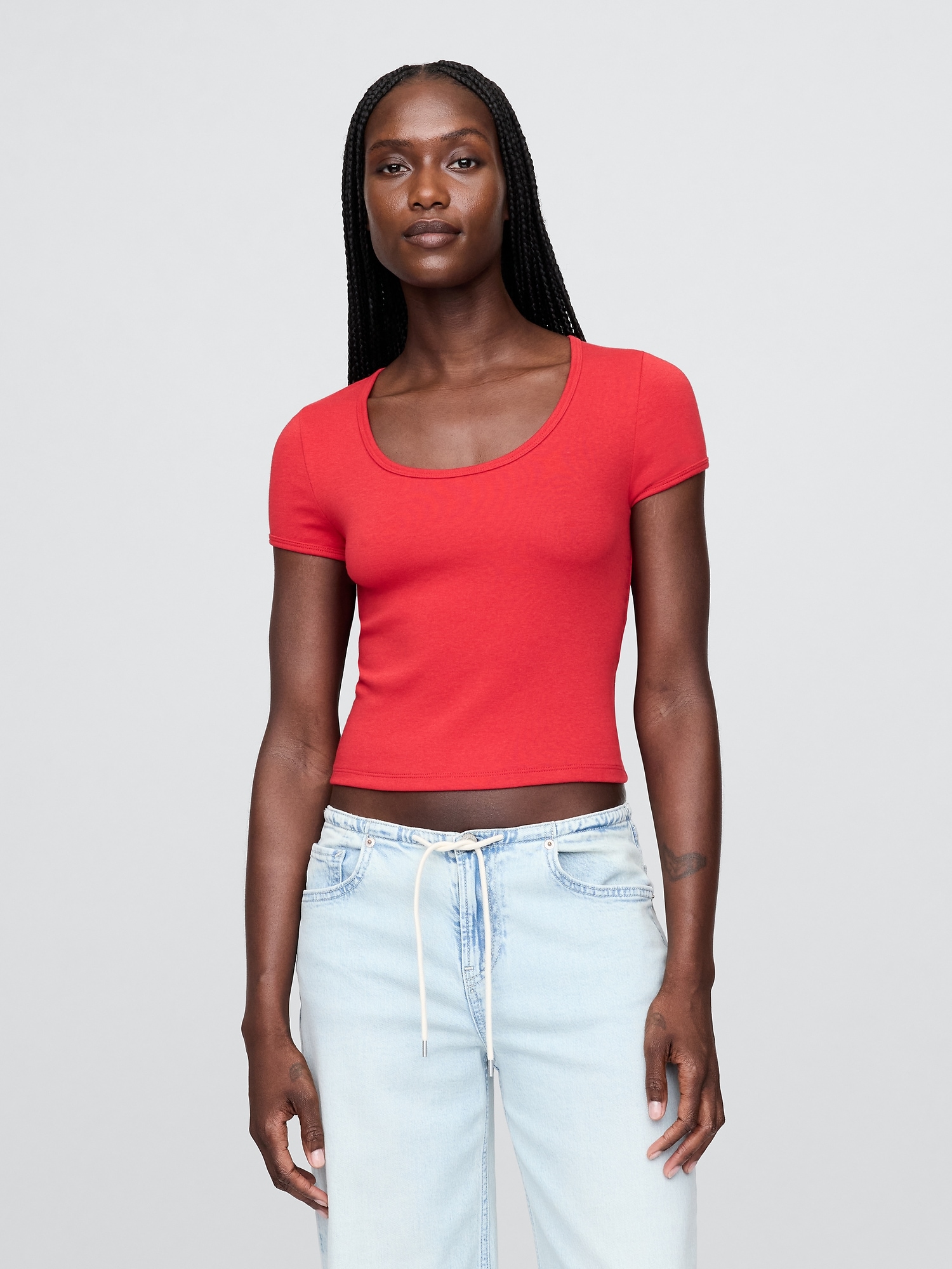 GAP Dámské Crop tričko Americana 771232-01 Velikost: XS