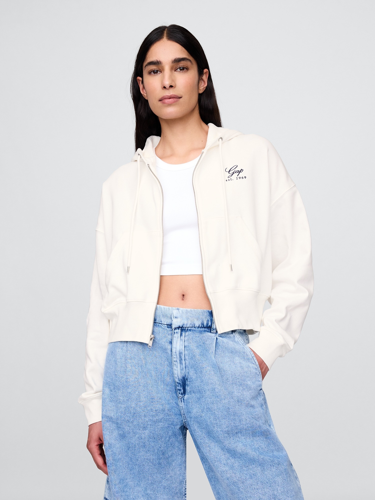 GAP Dámská Oversize mikina s logem VintageSoft Americana 779488-00 Velikost: M