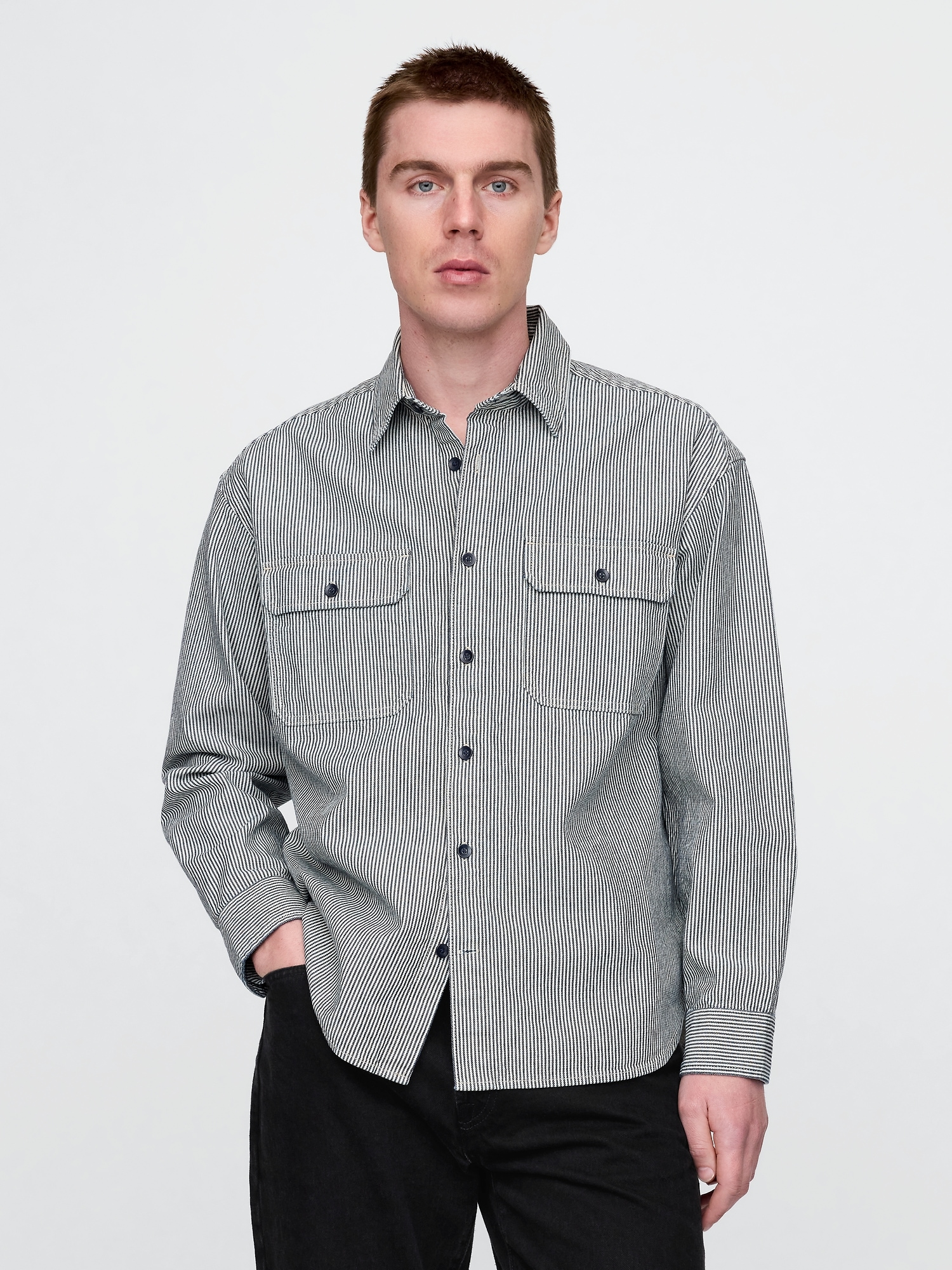 GAP Pánská Džínová oversize košile Americana 734169-00 Velikost: XS