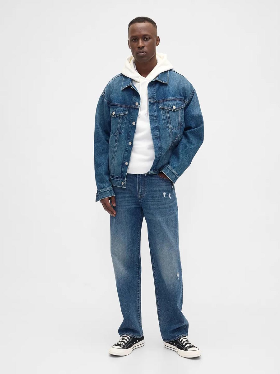 Levně Džíny GAP Distressed Relaxed 886583-00