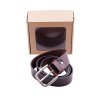 Opasek LEE LF045024 LEE BELT DARK BROWN velikost 95 cm