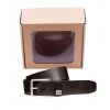 Opasek LEE LA035324 SMALL LOGO BELT DARK BROWN velikost 95 cm