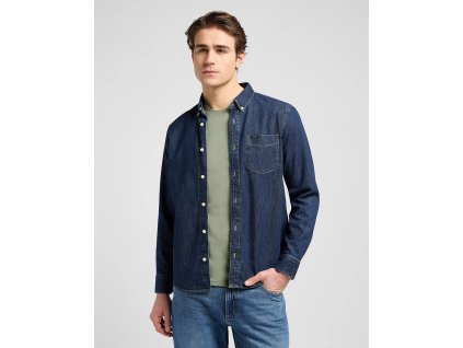 Džínsová košeľa LEE LEE BUTTON DOWN RINSE 112370702 (Velikost XXL)