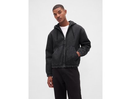 32452 gap panska zateplena dzinova oversize sherpa bunda ultrasoft 804794 00 velikost xxl