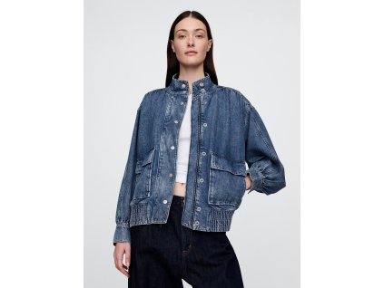 37654 gap damsky dzinovy oversize bomber ultrasoft 709036 00 velikost xl