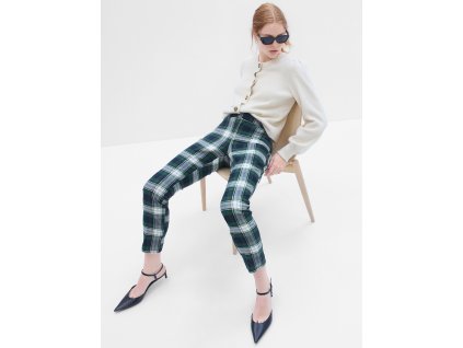 44983 gap damske kostkovane kalhoty skinny bi stretch 779234 02 velikost 8