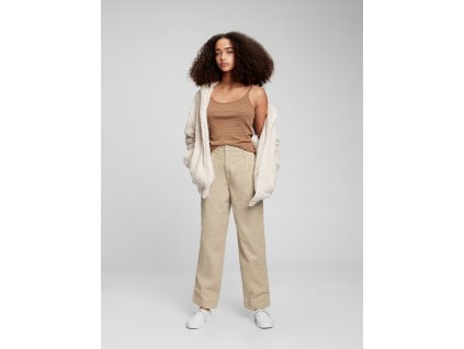 45952 gap divci detske skladane khaki kalhoty 787589 00 velikost 14 16