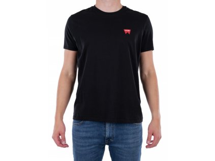 Pánske tričko WRANGLER W7C07D301 REGULAR FIT BLACK veľkosť XXXL