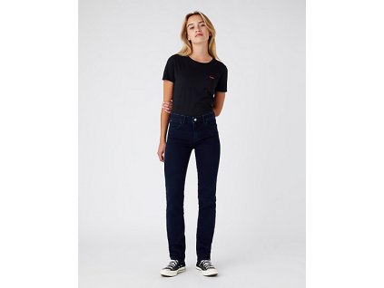 Dámske jeans WRANGLER W28TQC388 STRAIGHT BLUE BLACK veľkosť 42/32