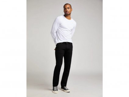 Pánske jeans LEE L707HFAE Daren Zip Fly CLEAN BLACK veľkosť 48/34