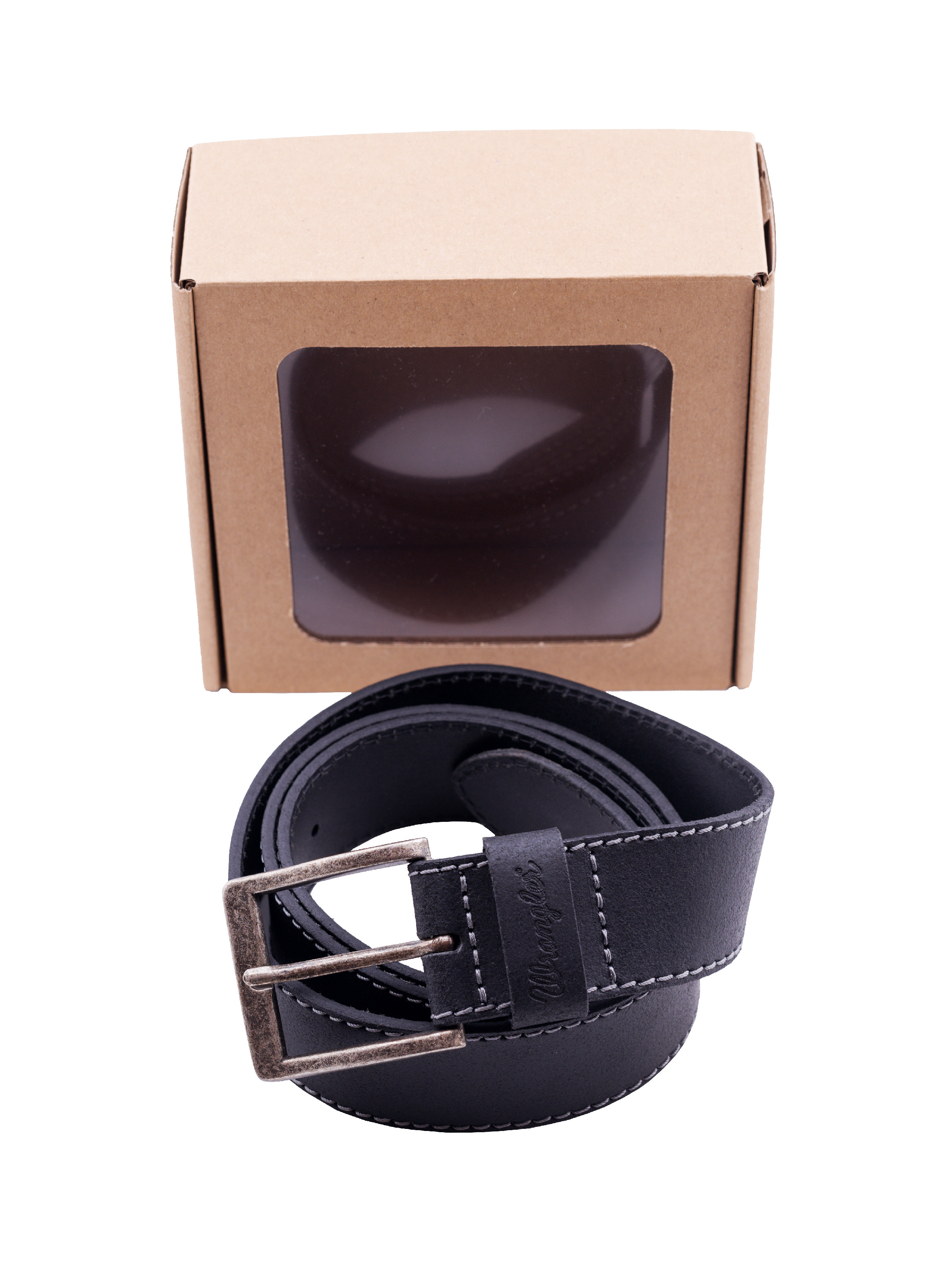 E-shop WRANGLER Opasok W0081US01 BLACK BASIC STITCHED BELT Dĺžka: 100 cm