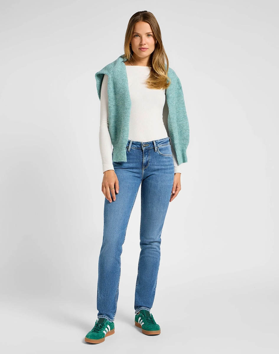E-shop LEE Dámske džínsy Marion Straight in Holding Back 112355240