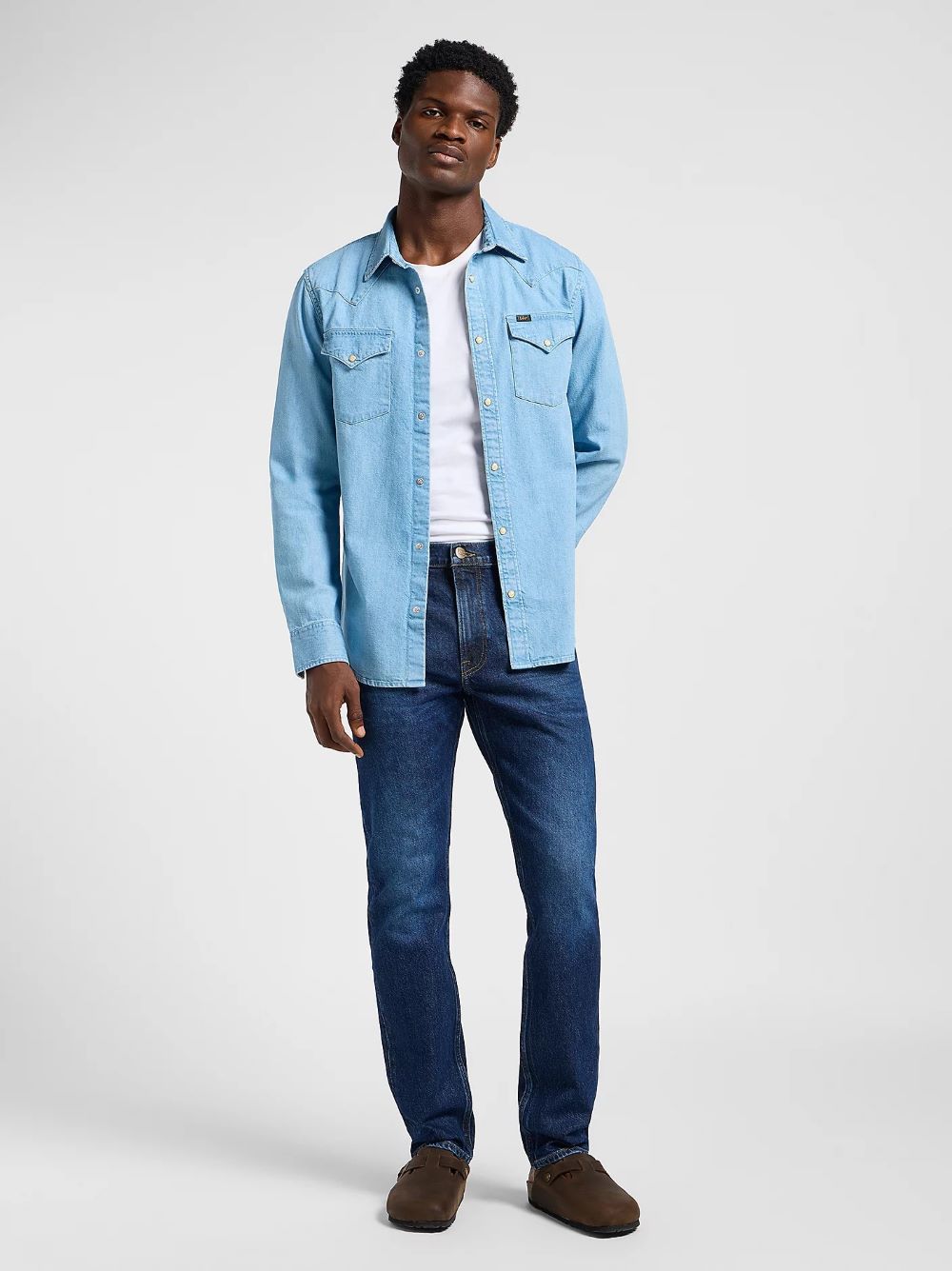 LEE Pánska košeľa REGULAR WESTERN SHIRT LAKESIDE WASH 112365766 Veľkosť: XXXXL