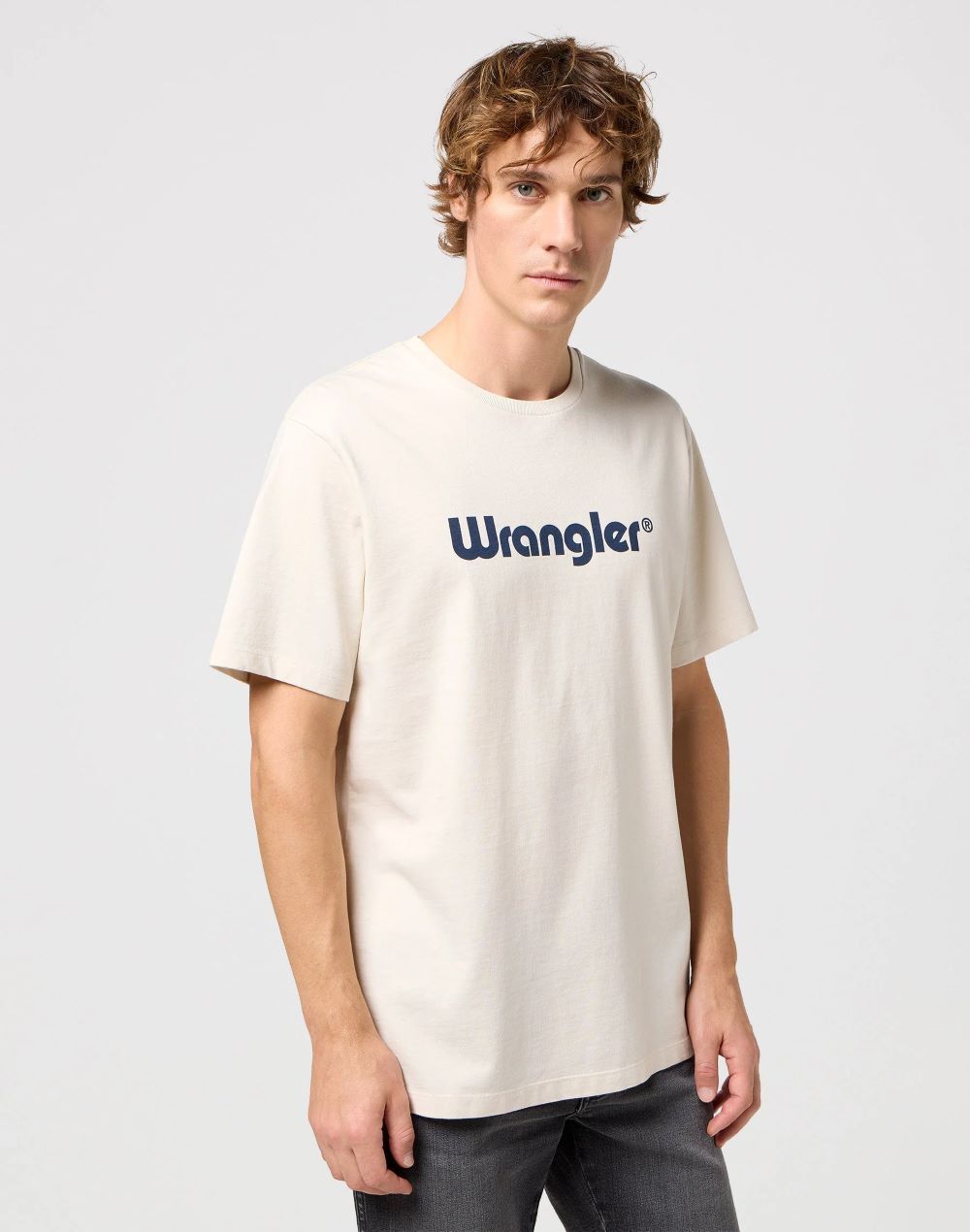 E-shop WRANGLER Tričko pre mužov LOGO TEE WHITE 112350523