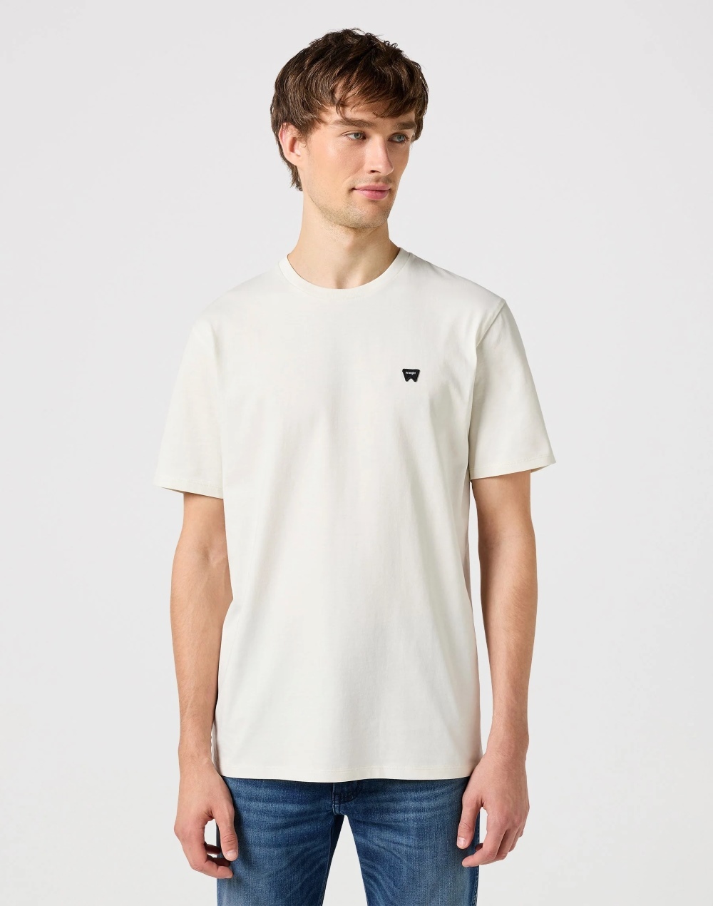 E-shop WRANGLER Tričko pre mužov SIGN OFF TEE VINTAGE WHITE 112351234
