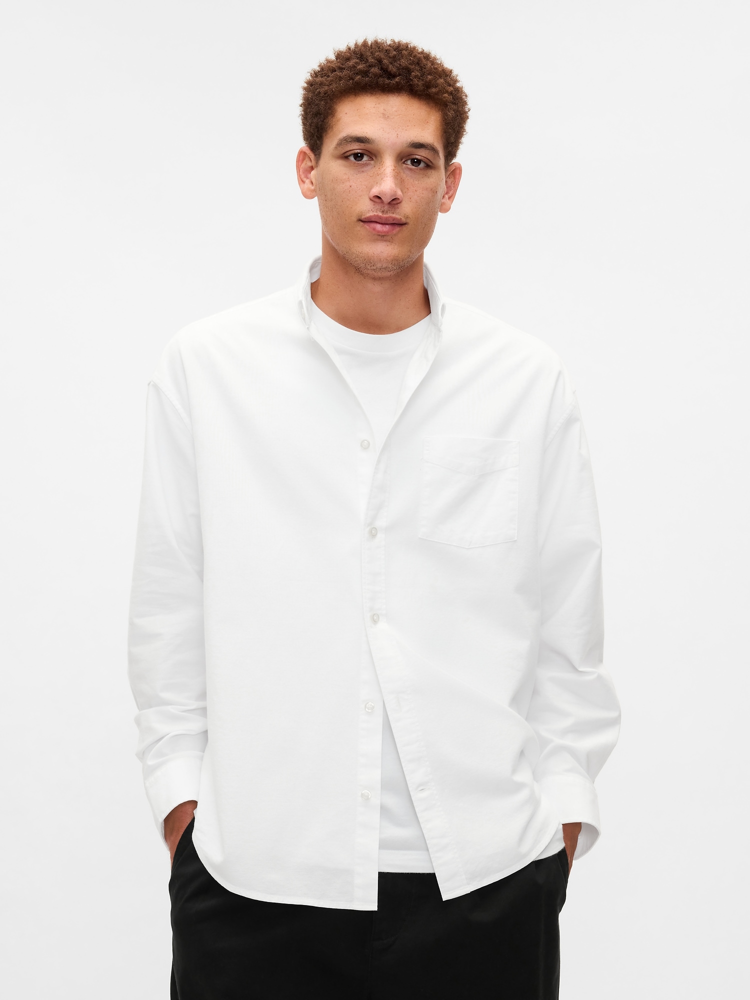 GAP Pánska Oversize košeľa Oxford Big Shirt 543232-03  Tričko zadarmo při nákupe vyše 120 Euro Veľkosť: XL