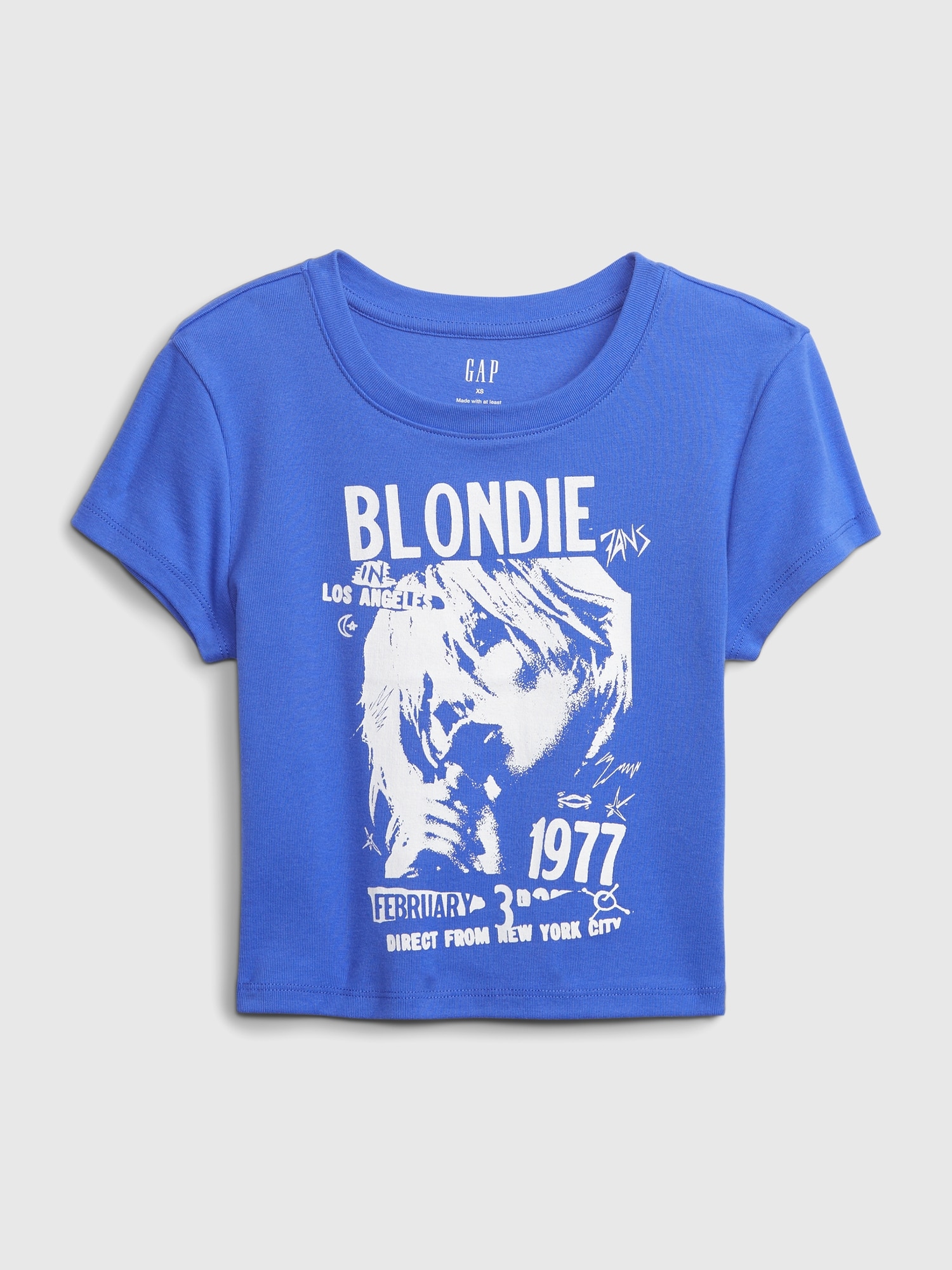 GAP  Dámské Tričko crop s potiskem 603578-02 Veľkosť: L