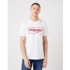 Pánske tričko WRANGLER W70JD3989 FRAME LOGO TEE WHITE veľkosť XXXXL