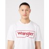 Pánske tričko WRANGLER W70JD3989 FRAME LOGO TEE WHITE veľkosť XXXXL