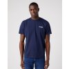 Dvojbalenie pánskych tričiek WRANGLER W7BZFQXW4 2PACK SIGN OFF TEE REAL NAVY veľkosť XXXXL