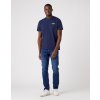Dvojbalenie pánskych tričiek WRANGLER W7BZFQXW4 2PACK SIGN OFF TEE REAL NAVY veľkosť XXXXL
