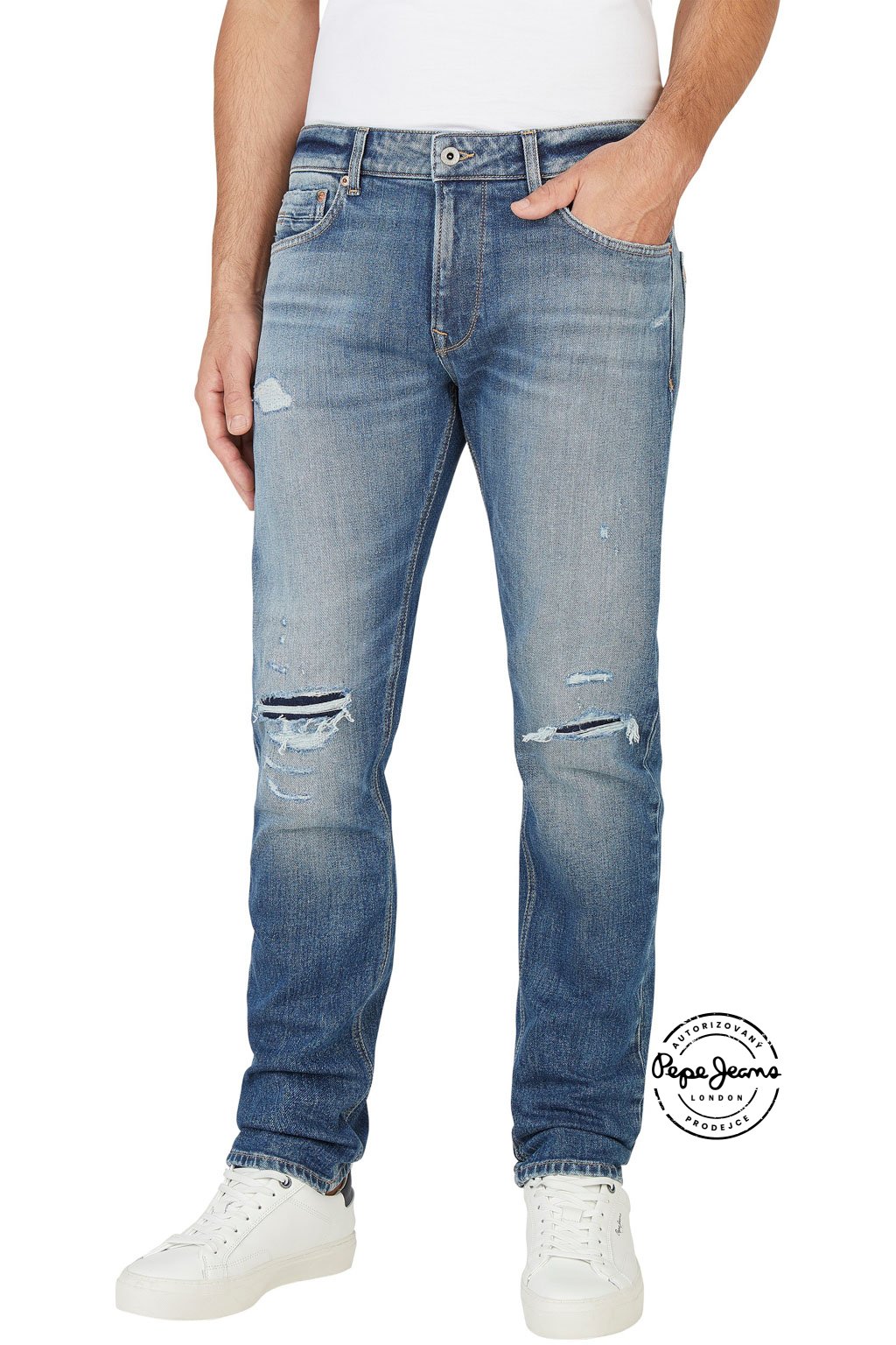 Pánské džíny TAPER JEANS VINTAGE (Barva denim, Velikost W30 L32)