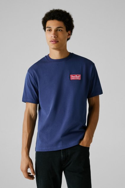Pánské tričko STICKER BOMB TEE (Barva modrá, Velikost L)