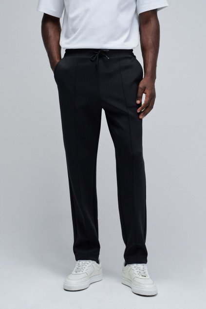 Pánské kalhoty JOGGER SET SCUBA W/ RUBBER LABEL (Barva černá, Velikost XXL)