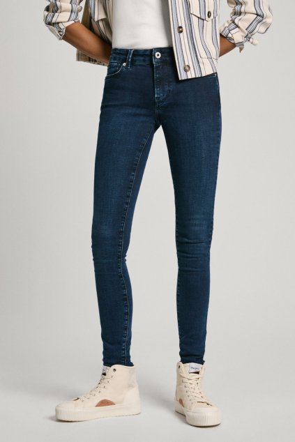 Dámské džíny SKINNY JEANS LW (Barva denim (odpovídá obrázku), Velikost W25 L30)