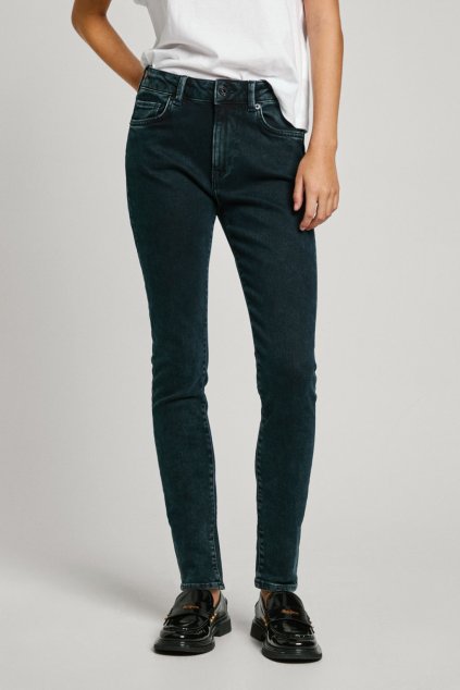 Dámské džíny SKINNY JEANS MW REGENT (Barva denim (odpovídá obrázku), Velikost W25 L30)