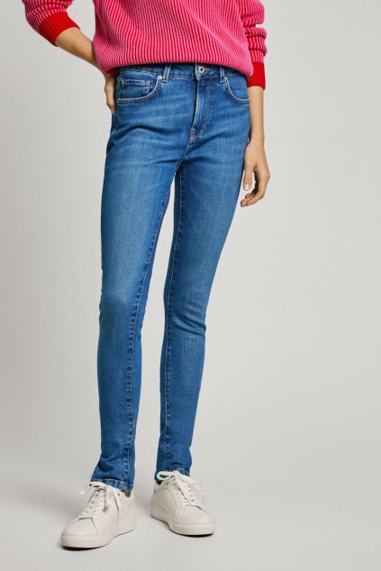 Dámské džíny SKINNY JEANS MW REGENT (Barva denim (odpovídá obrázku), Velikost W26 L30)