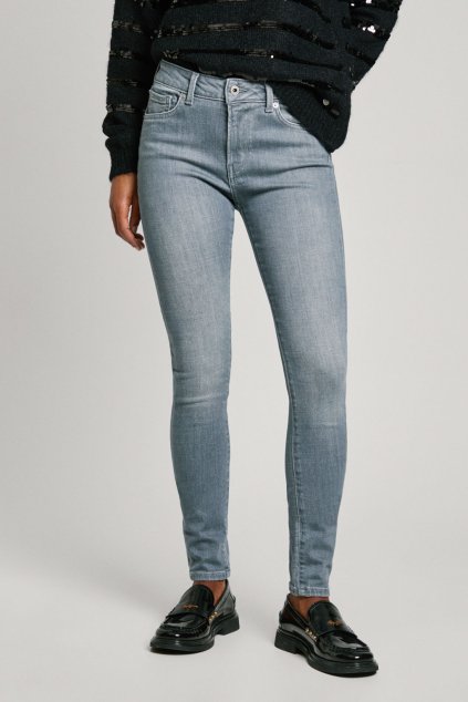 Dámské džíny SKINNY JEANS MW REGENT (Barva denim (odpovídá obrázku), Velikost W26 L30)