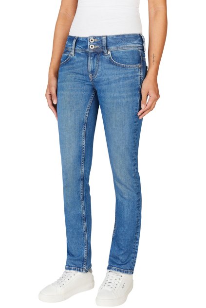 Dámské džíny SLIM JEANS LW VENUS (Barva denim (odpovídá obrázku), Velikost W25 L30)