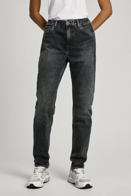 Dámské džíny TAPERED JEANS HW (Barva denim (odpovídá obrázku), Velikost W26 L30)