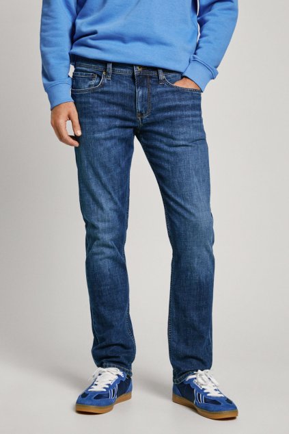 Pánské džíny STRAIGHT JEANS CASH (Barva denim (odpovídá obrázku), Velikost W30 L30)