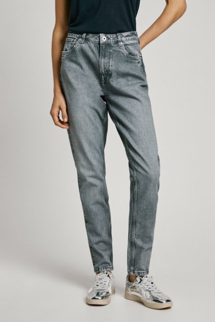 Dámské džíny TAPERED JEANS HW (Barva denim (odpovídá obrázku), Velikost W24 L32)