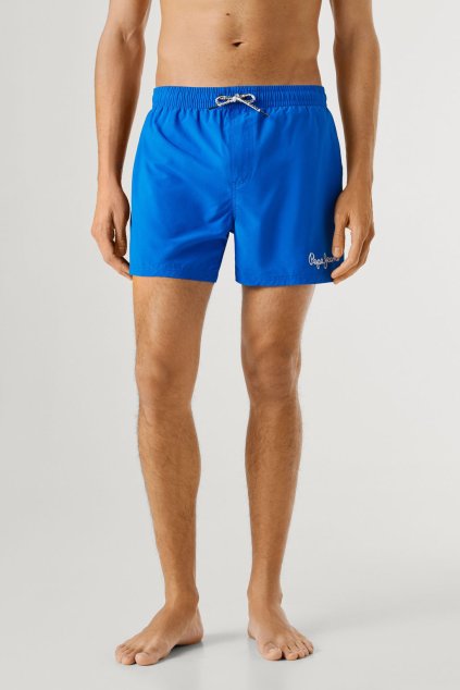 Pánské plavky PJ SOLID SWIMSHORT (Barva modrá, Velikost XL)