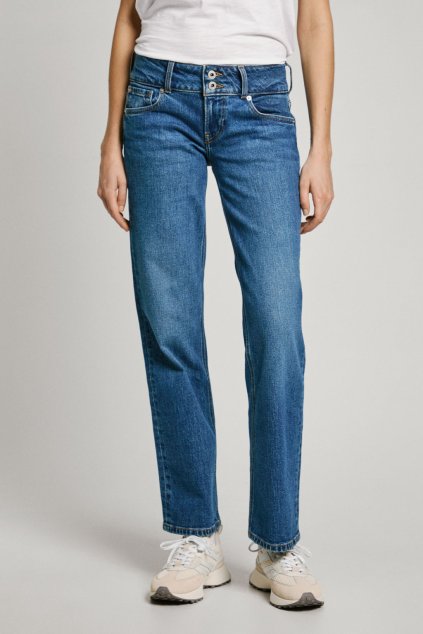 Dámské džíny STRAIGHT JEANS LW VENUS (Barva denim, Velikost W25 L30)