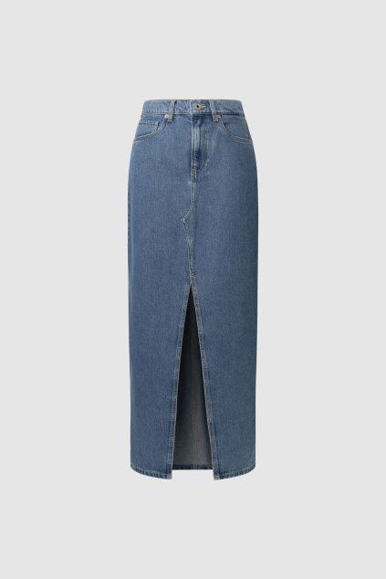 Dámská sukně MAXI SKIRT HW (Barva denim, Velikost L)