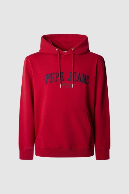 Pánská mikina DERRIL HOODIE (Barva červená, Velikost L)