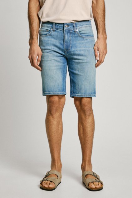 Pánské kraťasy SLIM SHORT HATCH (Barva denim, Velikost W30)