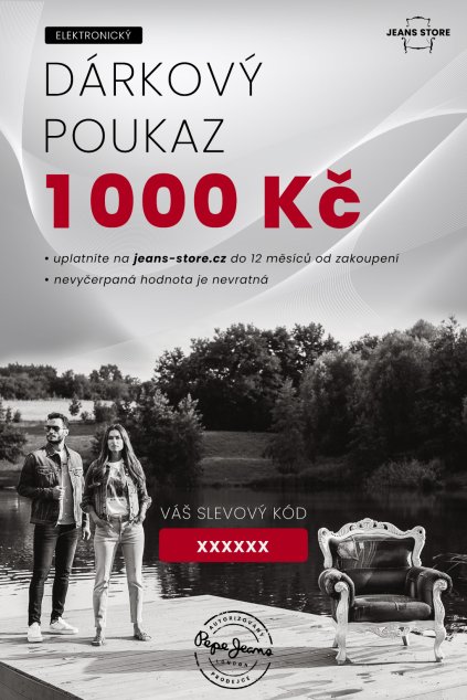 Elektronický voucher Jeans Store 1 000 Kč