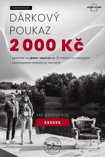 Elektronický voucher Jeans Store 2 000 Kč