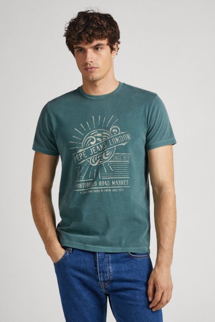 Pánské tričko DORIAN TEE (Barva khaki zelená, Velikost S)
