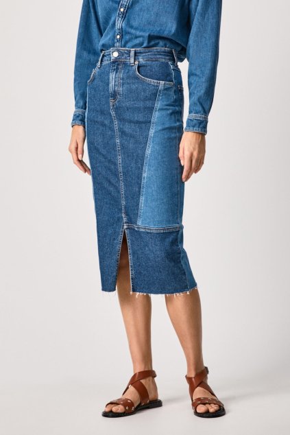Dámská sukně PIPER BLUES (Barva denim, Velikost XS)