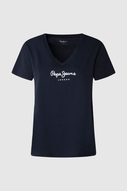 Dámské tričko WENDY V NECK (Barva modrá, Velikost XS)